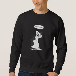 Stay Pawsitive - Cat Graphic  Sweatshirt