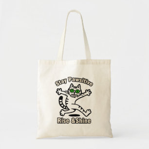Stay Pawsitive Cat Tote Bag