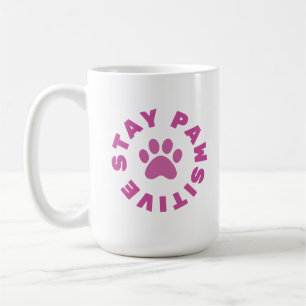 Stay Pawsitive - Classic White Mug