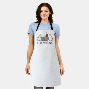 Stay Pawsitive - Cute Cat Lover Apron