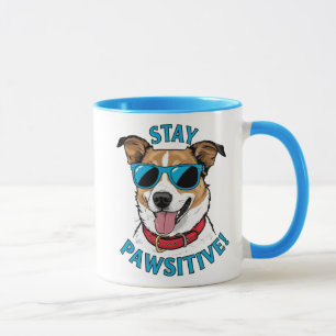 Stay Pawsitive Dog Mug