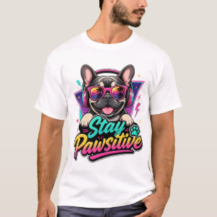 Stay Pawsitive French Bulldog T-Shirt