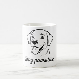 Stay Pawsitive – Funny Dog Lover Coffee Mug