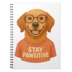 Stay Pawsitive Notebook