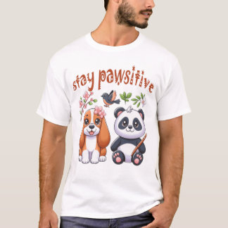 stay pawsitive T-Shirt