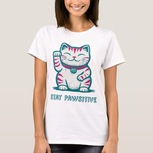 Stay Pawsitive T-Shirt (Front)
