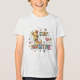 Stay Pawsitive Tri-Blend Shirt
