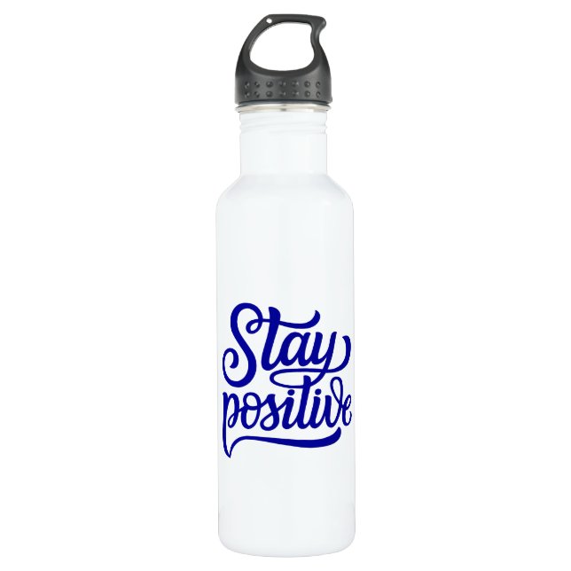 Stay Positive Blue 710 Ml Water Bottle (Front)