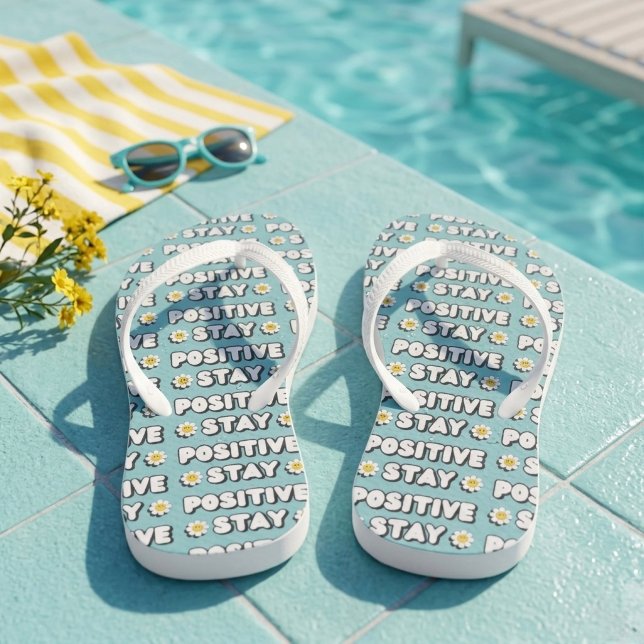 Stay Positive Flip Flops (Creator Uploaded)