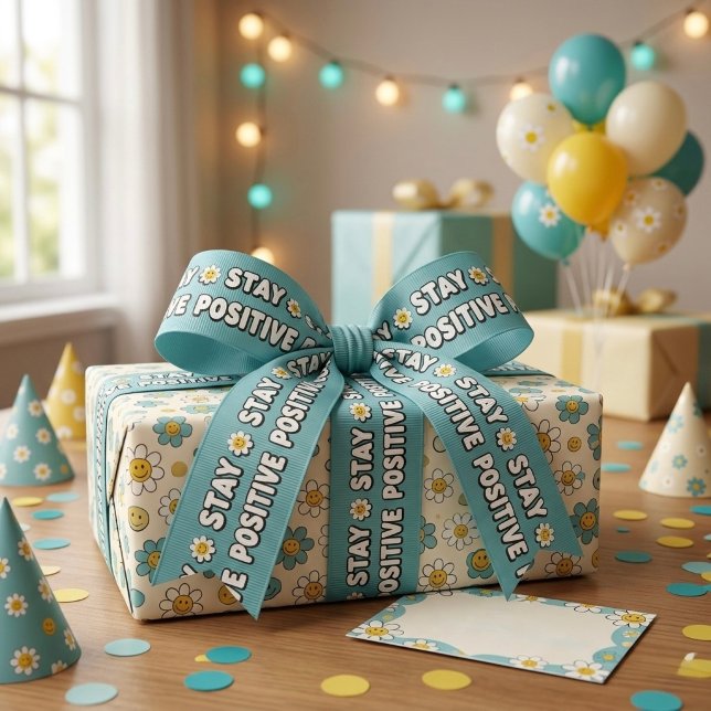 Stay Positive Grosgrain Ribbon (Creator Uploaded)
