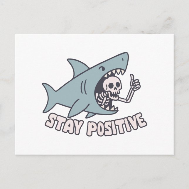 Stay positive  holiday postcard (Front)