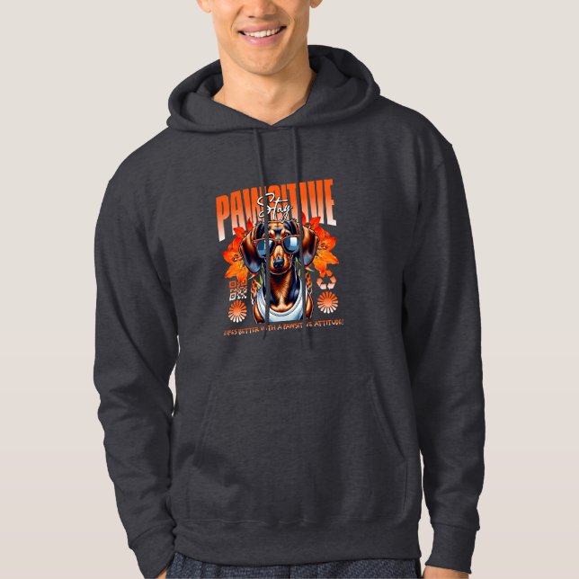 stay positive  hoodie (Front)