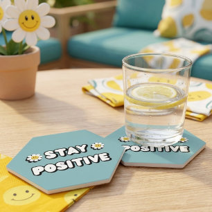 Stay Positive Paper Coaster