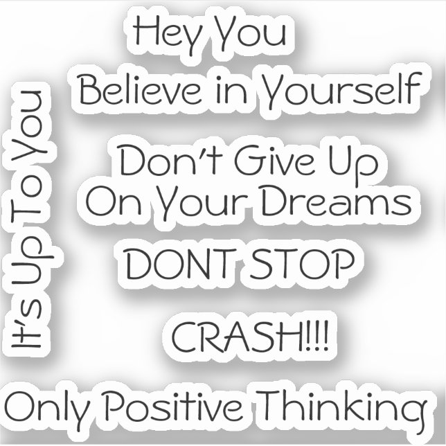 Stay Positive Saying (Front)