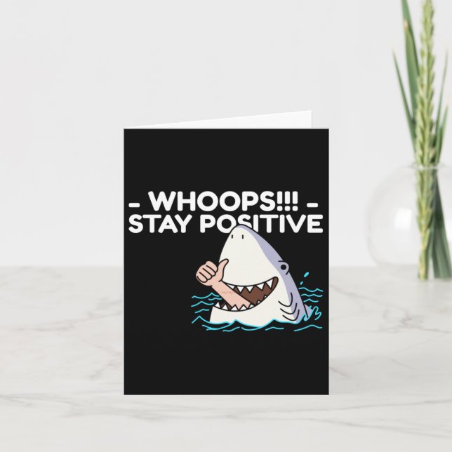 Stay Positive Sticker3  Card (Front)