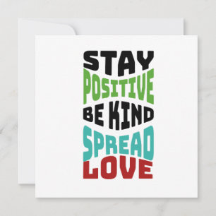 Stay Positive Thank You Card