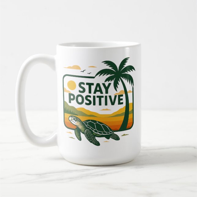 Stay Positive Tide Hoodie Baby T-Shirt Coffee Mug (Left)