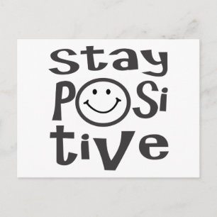 Stay Positive with Happy Face Postcard
