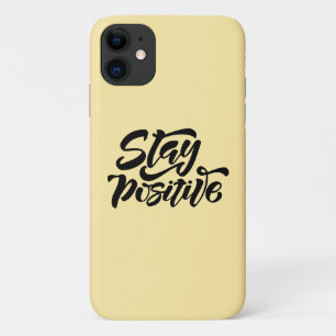 Stay Positive Yellow iPhone 11 Case
