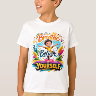 Stay Positive Yoga Quote Colourful Meditation Desi T-Shirt