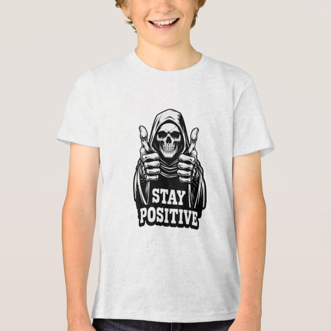 Stay Positve Tri-Blend Shirt (Front)