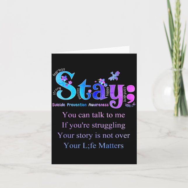 Stay Prevention Awareness Awareness Card (Front)