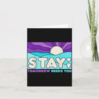 Stay Prevention Awareness Mental Health Support Card