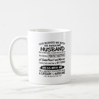 Stay Protected with Your Warrior Husband Coffee Mug