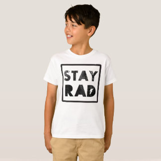 Stay Rad 1980's Vintage Retro Graphic Tee Shirt