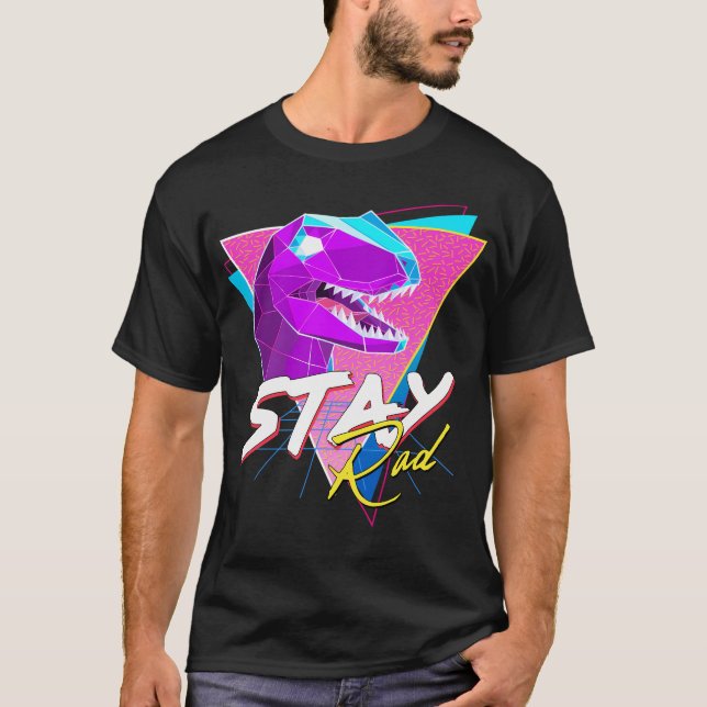 Stay Rad 90S Raptor T-Shirt (Front)
