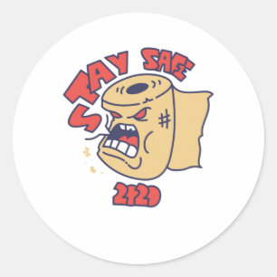 Stay Safe 2020 Classic Round Sticker
