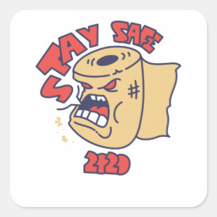 Stay Safe 2020 Square Sticker