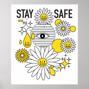 Stay Safe 20"x24" Matte Poster