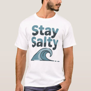 Stay Salty Beach Ocean Lifestyle T-Shirt Design