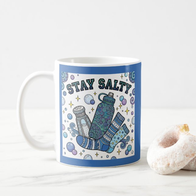 Stay Salty Dysautonomia/POTS Personalized Mug (With Donut)