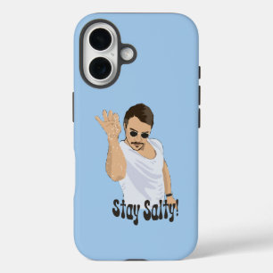 Stay Salty Salt Bae Funny Meme iPhone 16 Case