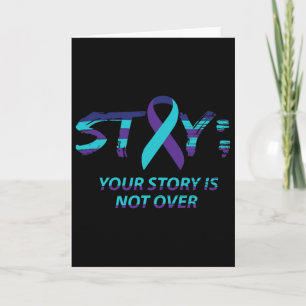 Stay Semicolon Suicide Awareness Mental Health Card
