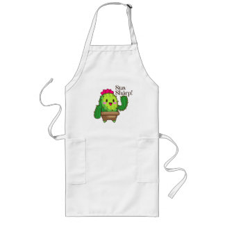 Stay Sharp Apron – Cute Cactus Kitchen Style