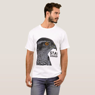 Stay Sharp Hawk T-Shirt – Bold Bird of Prey Wildli