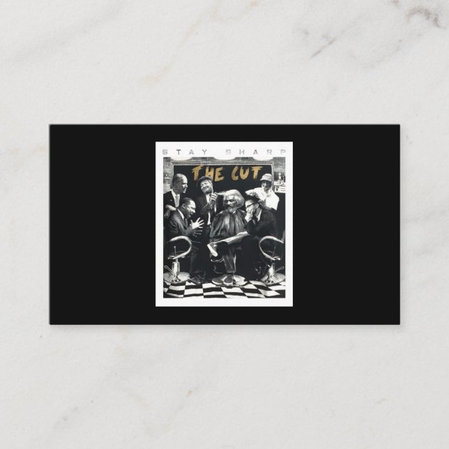Stay Sharp The Cut African Pride Business Card (Front)