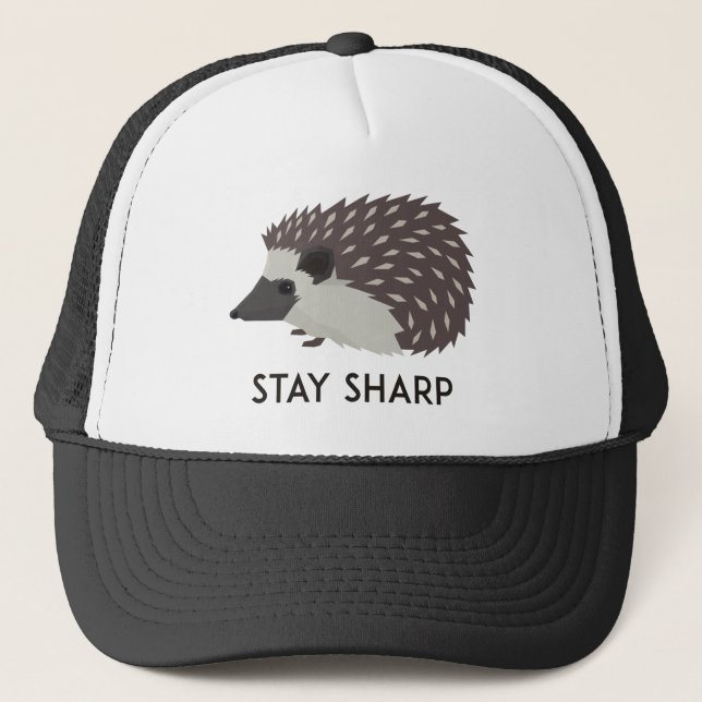 Stay Sharp Trucker Hat (Front)
