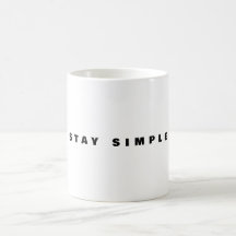 Stay Simple Mug | Minimal Quote