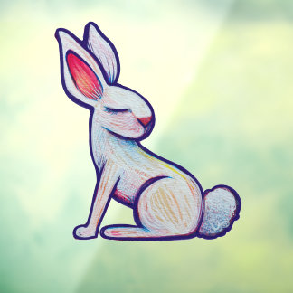 Stay Soft Spring Bunny Rabbit                      Window Cling