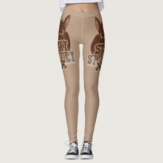 Stay Spooky — Adorable Brown Bat Halloween Design Leggings