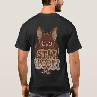 Stay Spooky — Adorable Brown Bat Halloween Design T-Shirt
