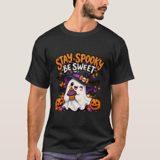 Stay Spooky Be Sweet Cute Ghost Halloween T-Shirt