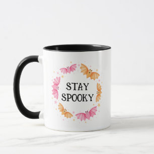 Stay Spooky Cute Bats Pastel Halloween Mug
