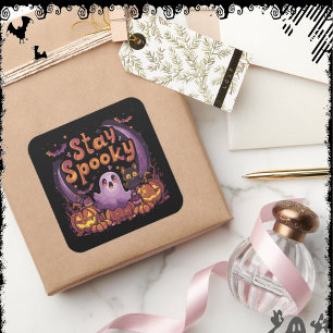 Stay Spooky ExDesigner Halloween Square Sticker