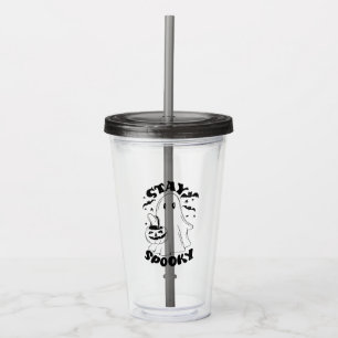 Stay Spooky Ghost Acrylic Tumbler