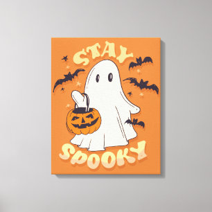 Stay Spooky Ghost Canvas Print